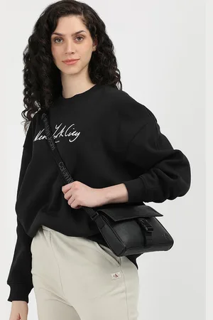 Calvin Klein Women Typography Printed Round Neck Sweatshirt