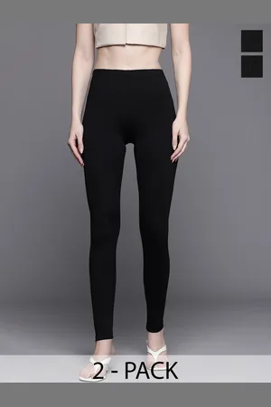 Boohoo Pack of 2 High-Waist Ankle Length Leggings