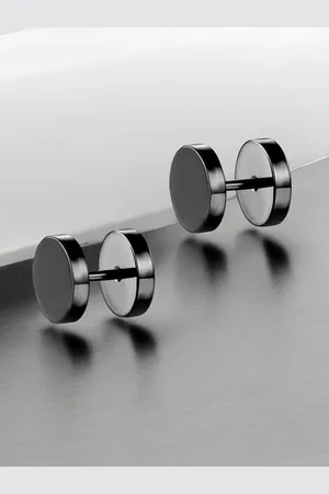 FÁBULA Stainless Steel Contemporary Studded Earrings