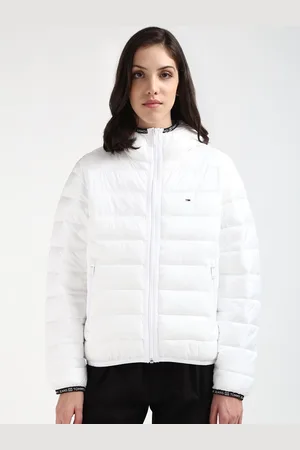 Tommy Hilfiger Women Colourblocked Longline Puffer Jacket