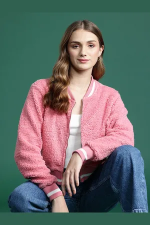 DressBerry Fleece Bomber Jacket