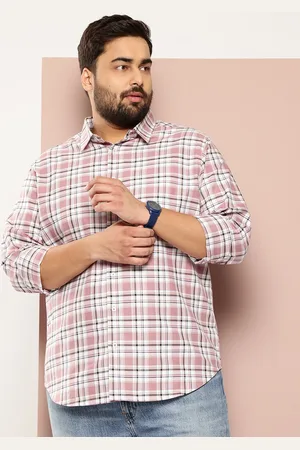 Sztori Men Plus Size Checked Casual Shirt