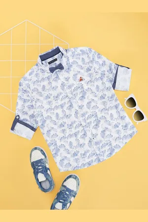 Pantaloons Boys Spread Collar Abstract Printed Cotton Casual Shirt