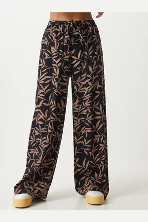 Happiness istanbul Women Printed Loose Fit Parallel Trousers