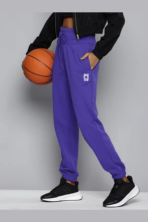 PUMA Women Pivot Pivot Relaxed Fit Pure Cotton Basketball Joggers
