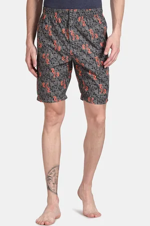 Pepe Jeans Alphanumeric Printed Breathable Pure Cotton Lounge Shorts