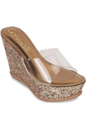 Catwalk Women Open Toe Wedge Heel Sandals