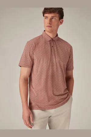 Next Floral Printed Polo Collar T-shirt