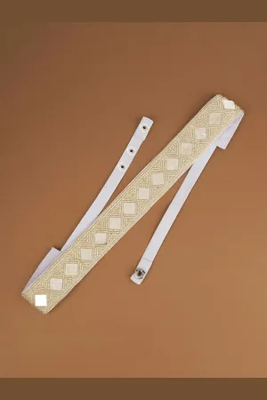TEEJH Women Embellished Push Pin Belt