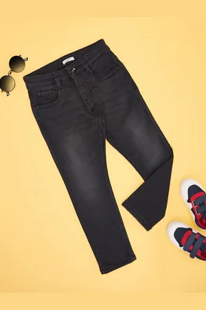 Pantaloons Boys Mid-Rise Slim Fit Low Distress Light Fade Jeans