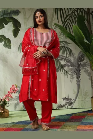 Bani Women Ethnic Motifs Embroidered Thread Work Kurta With Trousers & Dupatta