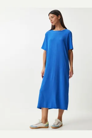 Happiness istanbul Women Solid A-Line Midi Dress