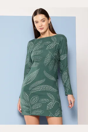 Chemistry Floral Print Bow Detail Bodycon Mini Dress