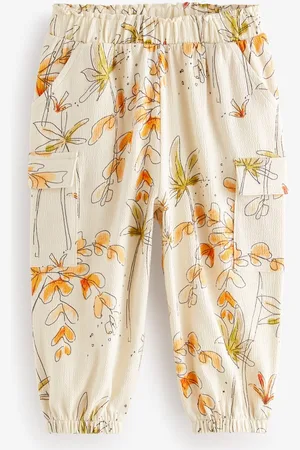 Next Infant Girls Floral Printed Joggers Trousers