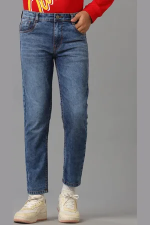 UNDER FOURTEEN ONLY Boys Slim Fit Light Fade Jeans