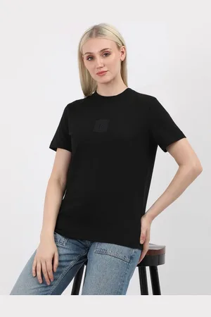 Calvin Klein Women Extended Sleeves Pockets T-shirt