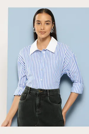 Chemistry Women Opaque Striped Casual Shirt