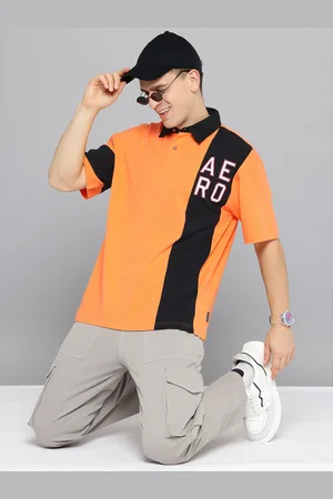 Aeropostale Colourblocked Polo Collar Relaxed Fit T-shirt