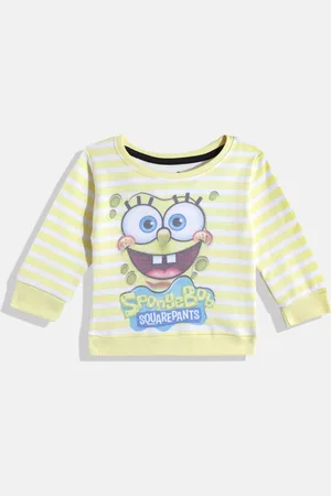 Eteenz Girls SpongeBob SquarePants Printed Cotton Sweatshirt