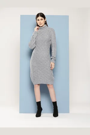 Chemistry High Neck Knit Jumper Dress