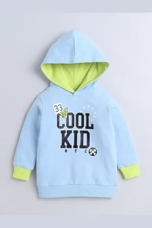 BUMZEE Boys Printed Hooded Sweatshirt