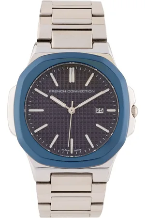 French Connection Men Dial & Stainless Steel Bracelet Style Straps Analogue Watch FCB2SM