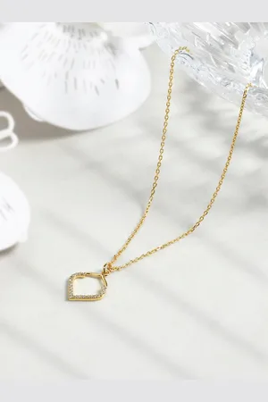 Accessorize London Women 14K Gold-plated Cubic Zirconia Pendant Necklace