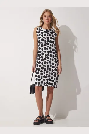 Happiness istanbul Womenl Geometric Printed A-Line Dress