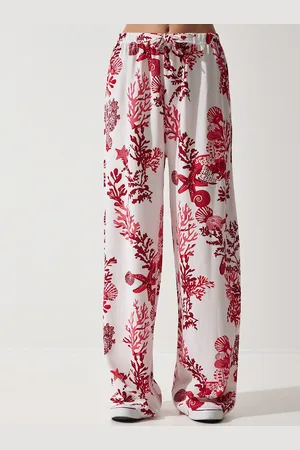 Happiness istanbul Women Printed Parallel Trousers