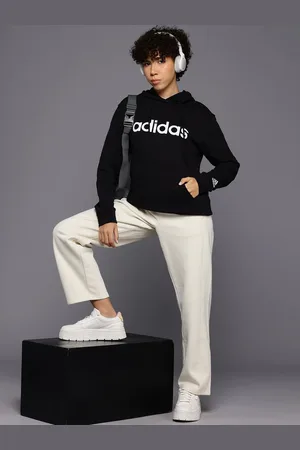 adidas Printed Essentials Linear Hooded Sweatshirt