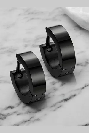 FÁBULA Contemporary Stainless Steel Small Hoop Earrings