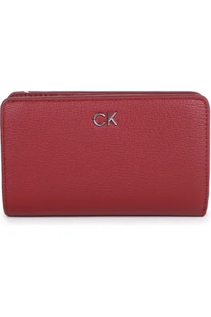 Calvin Klein Women Brand Logo PU Three Fold Wallet