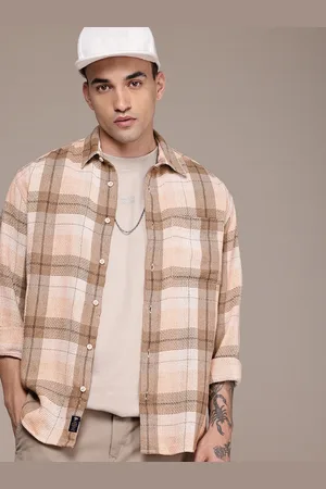 Roadster The Life Co. Drop-Shoulder Relaxed Fit Knitted Casual Shirt