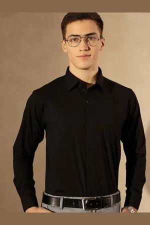 DENNISON Men Lycra Spread Collar Formal Shirt