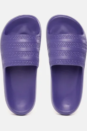 adidas Women Striped Sliders