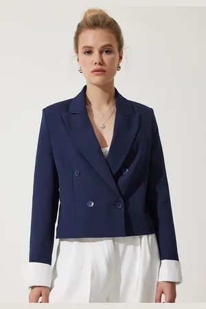 Happiness istanbul Women Crop Tailored Jacket