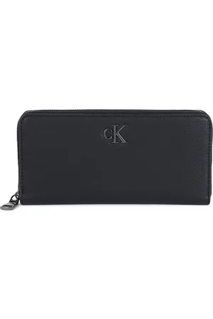 Calvin Klein Women Zip Detail PU Zip Around Wallet