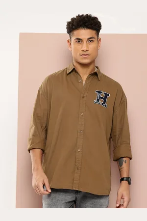 HARVARD Men Applique Detailed Pure Cotton Shirt
