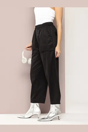 Kook N Keech Women Pleated Cropped Trousers