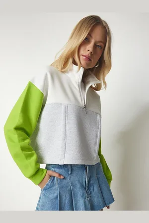 Happiness istanbul Women Colourblocked Sweatshirt