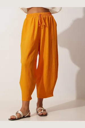 Happiness istanbul Women High-Rise Loose Fit Trousers