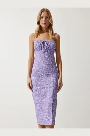 Happiness istanbul Women Print Bodycon Midi Dress