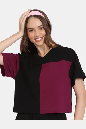 Zivame Colourblocked Cotton Boxy Top