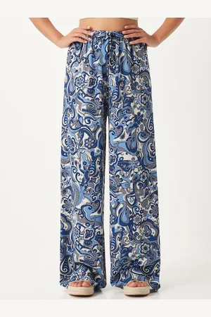 Happiness istanbul Women Floral Printed High-Rise Trousers