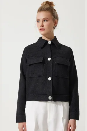 Happiness istanbul Women Crop Tailored Jacket