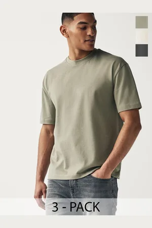 Next Pack Of 3 Pure Cotton Relaxed Fit T-shirt