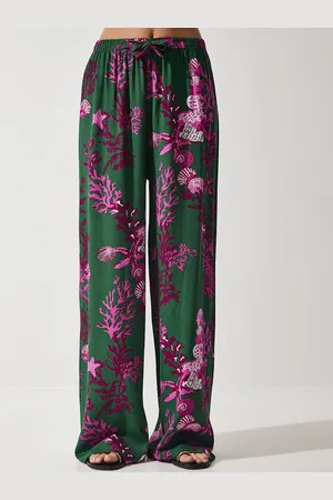 Happiness istanbul Women Printed Parallel Trousers