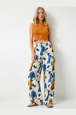 Happiness istanbul Women Floral Printed Trousers