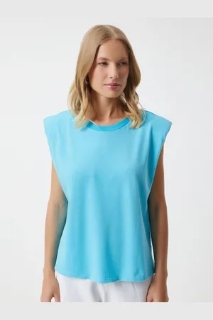 Happiness istanbul Women Solid Round Neck Cotton T-shirt