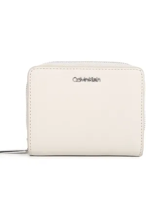 Calvin Klein Women Brand Logo Zip Detail Zip Around Wallet